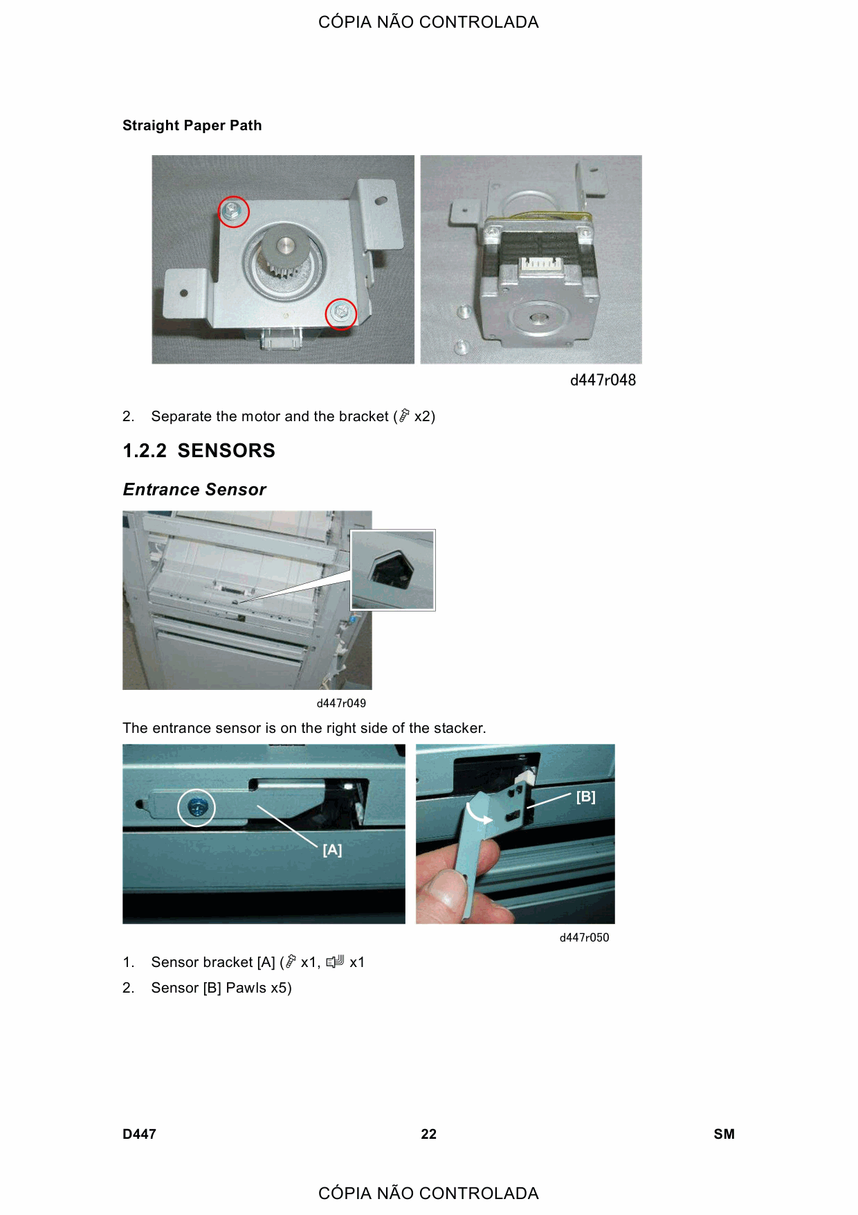 RICOH Options D447 HIGH-CAPACITY-STACKER Parts Catalog PDF download-3